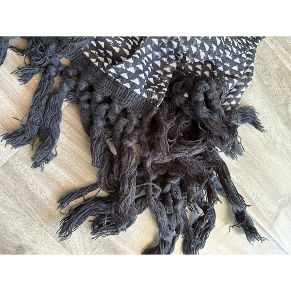 Xhilaration Open Front Kimono Beach Cover Up Print Fringe Hem Embroidery S‎ Blue - Picture 7 of 9